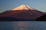 山中湖の紅富士 山中湖の紅富士