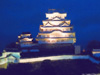 姫路城夜景(水彩)