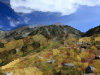 清秋の立山(水彩)